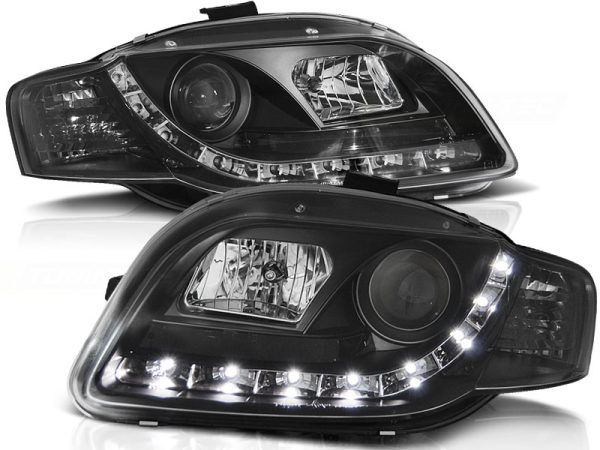 Frontlykter Audi A4 B7 11.04-03.08 Daylight Black