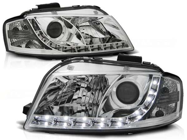 Frontlykter Audi A3 8P 05.03-03.08 Daylight Chrome - Bilde 2