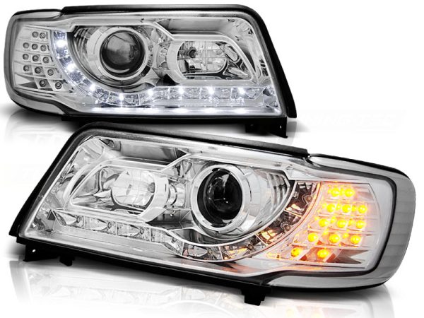 Frontlykter Audi 100 C4 12.90-06.94 Daylight Chrome - Bilde 2