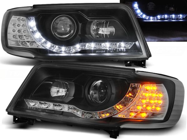 Frontlykter Audi 100 C4 12.90-06.94 Daylight Black