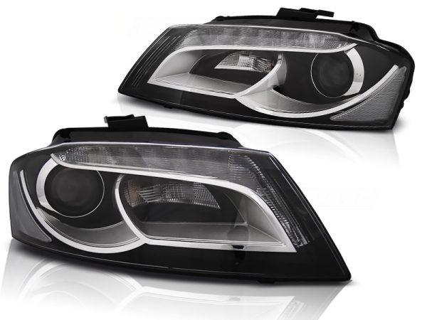 Frontlykter Audi A3 8P 08-12 True Drl Black - Bilde 2
