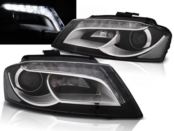 Frontlykter Audi A3 8P 08-12 True Drl Black