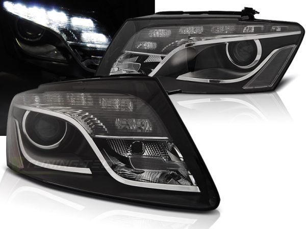 Frontlykter Audi Q5 11.08 - 09.12 True Drl Black