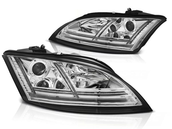 Frontlykter Audi TT 06-10 8J Led Chrome Seq - Bilde 2
