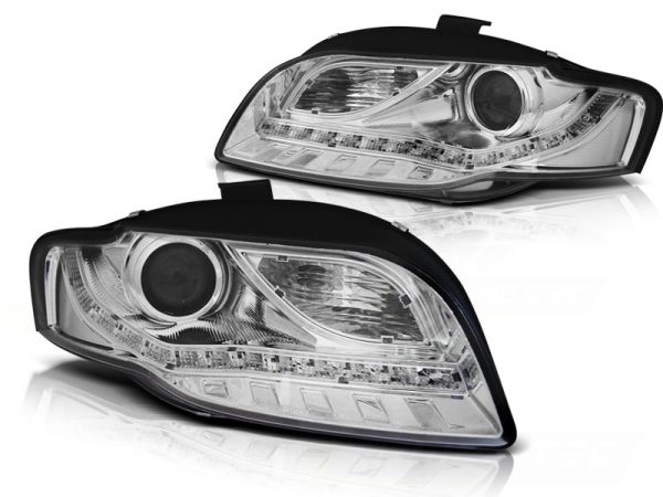 Frontlykter Audi A4 B7 11.04-03.08 Daylight Chrome - Bilde 2