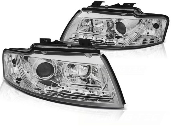 Frontlykter Audi A4 B6 Cabrio 02-06 Daylight Chrome - Bilde 2