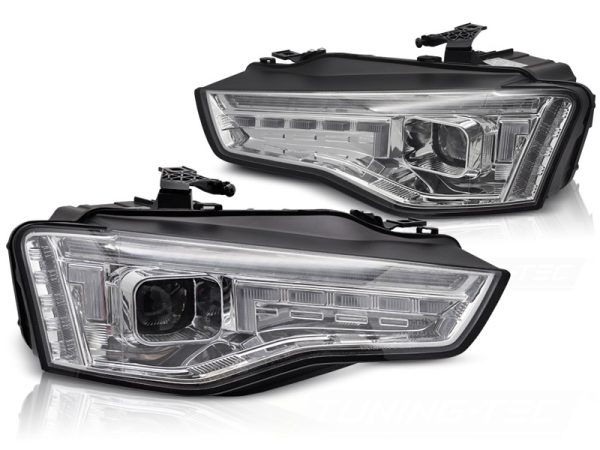Frontlykter Audi A5 11-16 Xenon Led Chrome Seq - Bilde 2