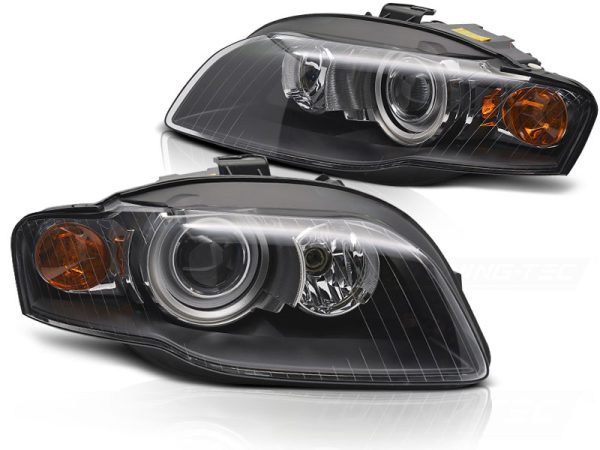 Frontlykter Audi A4 B7 11.04-03.08 Xenon Black