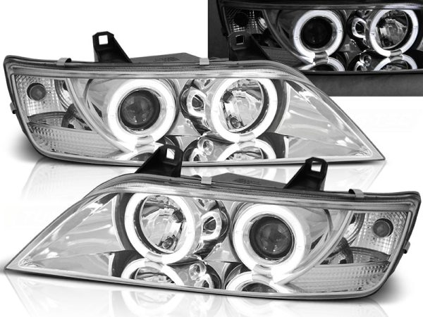 Frontlykter Bmw Z3 01.96-02 Angel Eyes Chrome