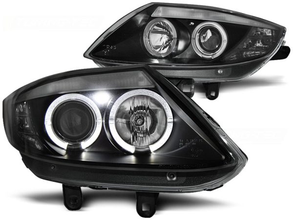 Frontlykter Bmw Z4 E85 E86 02-08 Angel Eyes Black - Bilde 2