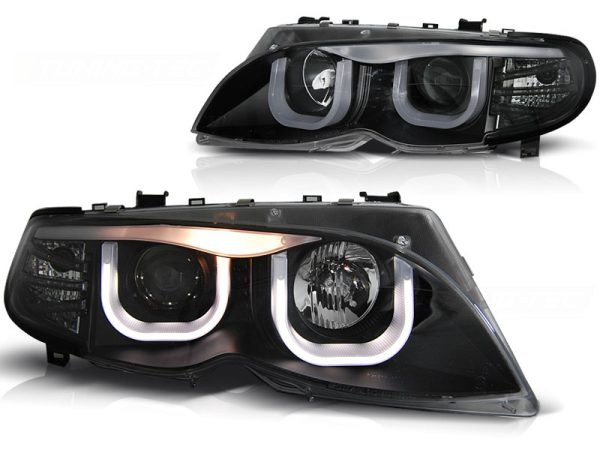 Frontlykter Bmw E46 09.01-03.05 Sedan / Touring Black - Bilde 2