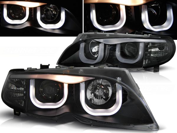 Frontlykter Bmw E46 09.01-03.05 Sedan / Touring Black