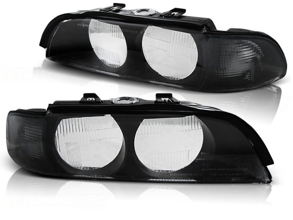 Frontlykter Bmw E39 95-00 Black Smoke H7