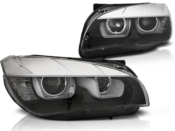 Frontlykter Bmw X1 E84 08.12-01.14 Xenon U-Led Lys Black - Bilde 2