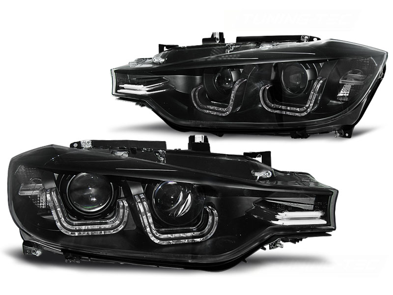 Frontlykter Bmw F30 / F31 10.11 - 05.15 U-Led Lys Black - Bilde 2