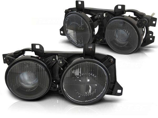 Frontlykter Bmw E32 / E34 Black