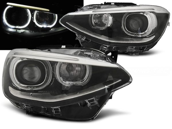 Frontlykter Bmw F20 / 21 11-12.14 True Drl Black