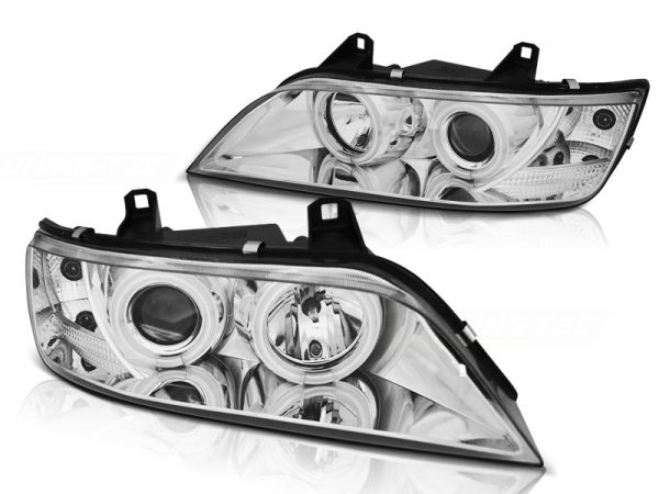 Frontlykter Bmw Z3 01.96-02 Angel Eyes CCFL Chrome - Bilde 2