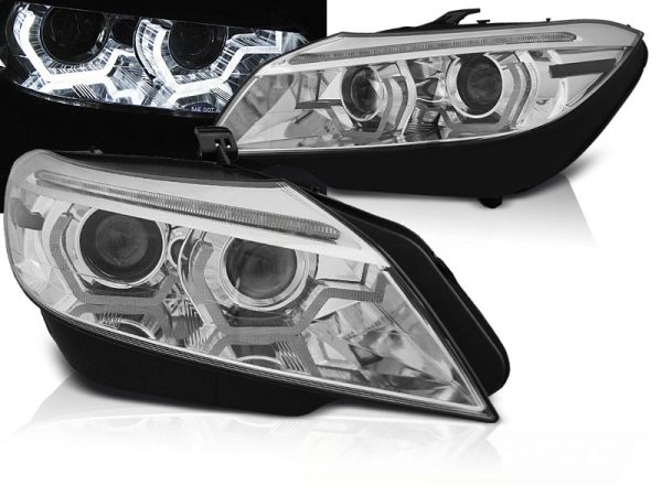 Frontlykter Bmw Z4 E89 09-13 Xenon Led Drl Chrome Seq