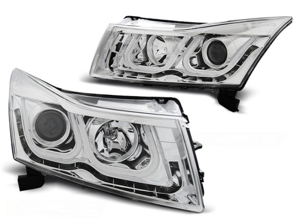 Frontlykter Chevrolet Cruze 09-12 Tube Light Chrome - Bilde 2