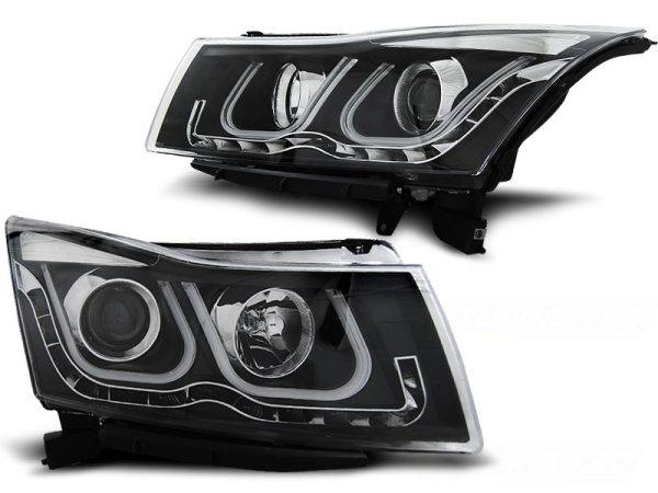 Frontlykter Chevrolet Cruze 09-12 Tube Light Black - Bilde 2