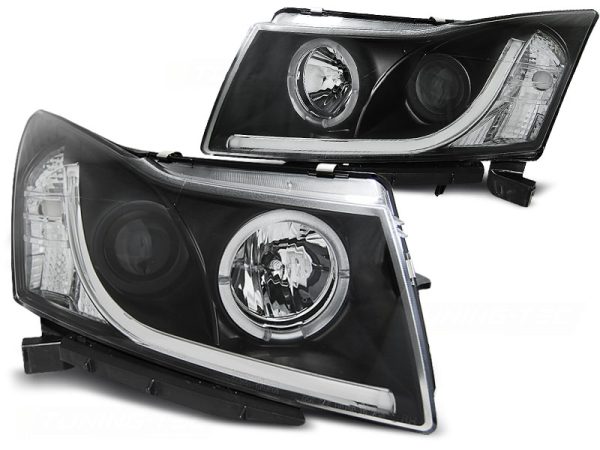 Frontlykter Chevrolet Cruze 09-12 Tube Light Black - Bilde 2