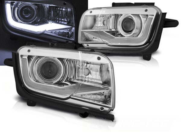 Frontlykter Chevrolet Camaro 09-13 Tube Light Chrome