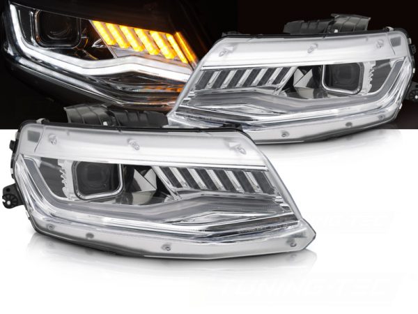 Frontlykter Chevrolet Camaro 16-18 HID Seq Chrome