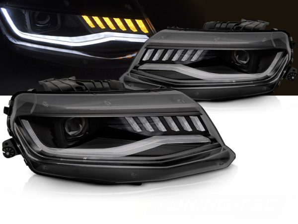 Frontlykter Chevrolet Camaro 16-18 HID Seq Sort