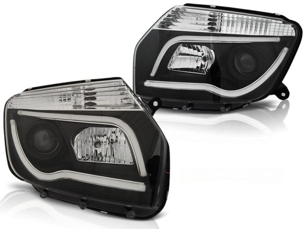 Frontlykter Dacia Duster 04.10-14 Black Tube Light - Bilde 2