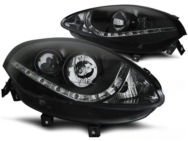 Frontlykter Fiat Bravo II 07-15 Daylight Black - Bilde 2
