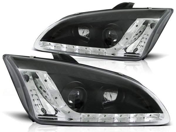 Frontlykter Ford Focus II 09.04-01.08 Daylight Black - Bilde 2