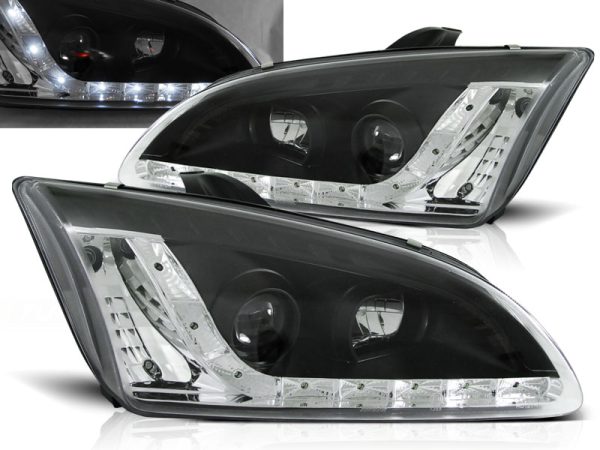 Frontlykter Ford Focus II 09.04-01.08 Daylight Black