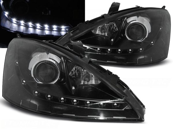 Frontlykter Ford Focus 10.98-10.01 Daylight Black