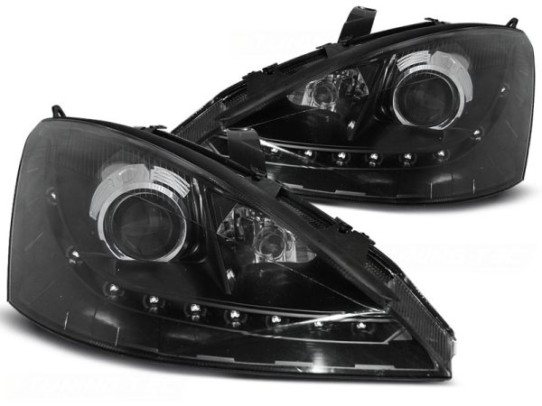 Frontlykter Ford Focus 11.01-10.04 Daylight Black
