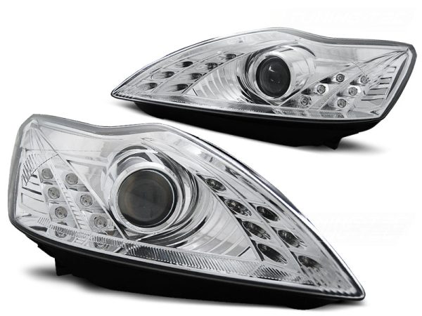 Frontlykter Ford Focus 02.08-10 Daylight Chrome - Bilde 2