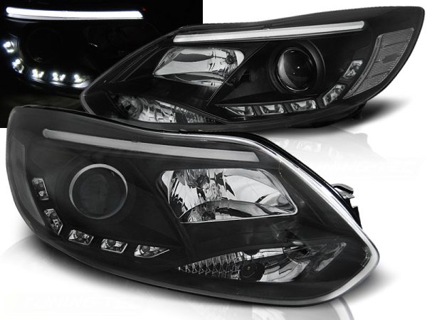Frontlykter Ford Focus MK3 11- 10.14 Tube Light Sort