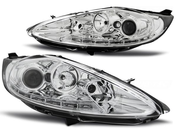 Frontlykter Ford Fiesta MK7 08.08-09.12 Daylight Chrome - Bilde 2
