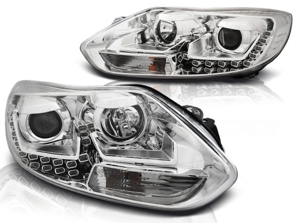 Frontlykter Ford Focus MK3 11- 10.14 Daylight Chrome - Bilde 2