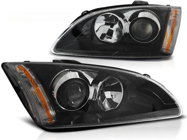 Frontlykter Ford Focus II 09.04-01.08 Sort