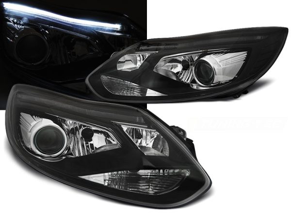 Frontlykter Ford Focus MK3 11-10.14 Tube Light Sort