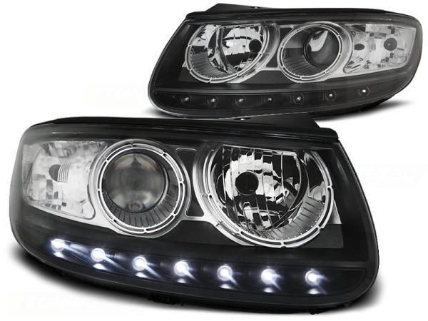 Frontlykter Hyundai Santa FE 06.06 -12 Daylight Black - Bilde 2