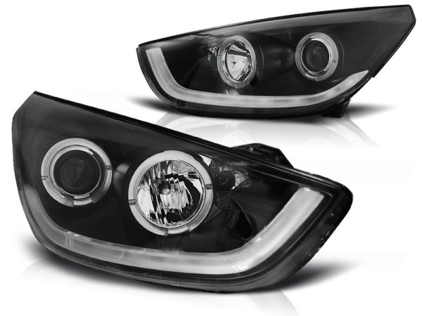 Frontlykter Hyundai Tucson IX35 10-13 Black Tube Light - Bilde 2