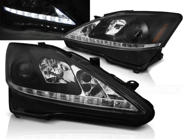 Frontlykter Lexus IS 06-13 Drl Sort