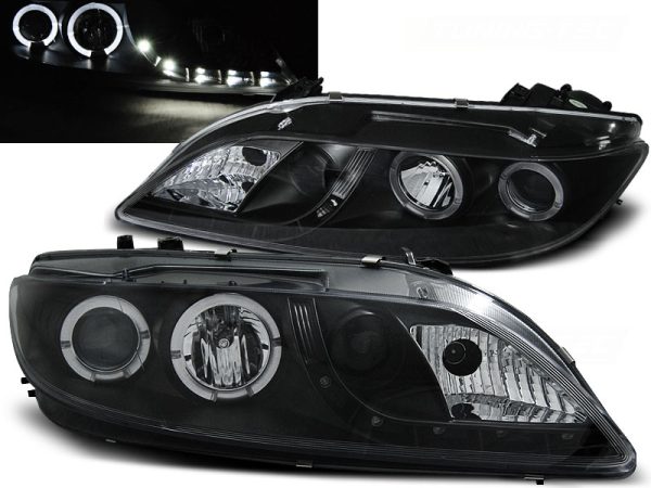 Frontlykter Mazda 6 08.02-08.07 Daylight Black