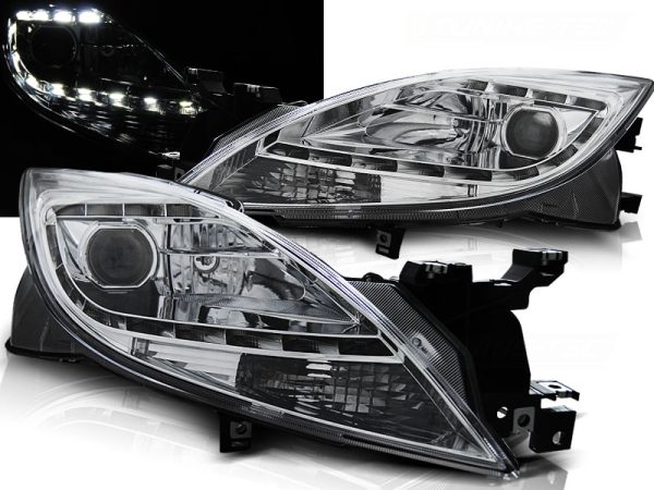 Frontlykter Mazda 6 II 10-12 Daylight Chrome