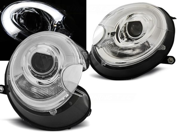 Frontlykter Mini (cooper) 06-14 Tube Light Chrome