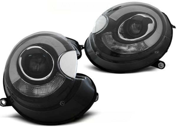 Frontlykter Bmw Mini (cooper) 06-14 Tube Lights Black - Bilde 2