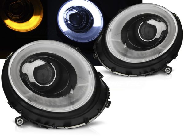 Frontlykter Mini (cooper) 06-14 Tube Lightl Black