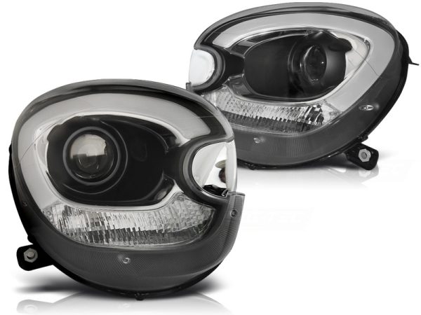 Frontlykter Bmw Mini (cooper) R60 R61 Countryman 10-14 Tube Lights Black - Bilde 2